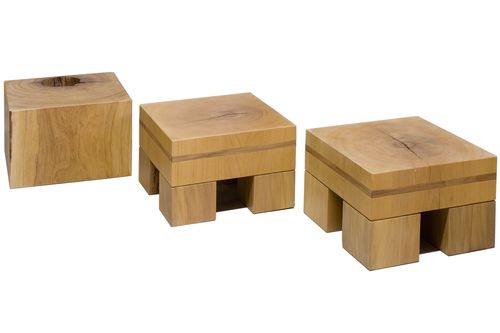 Moderner Hocker - MULTI-USE  - Rotsen Furniture - Holz / aus wiederverwertetem Material