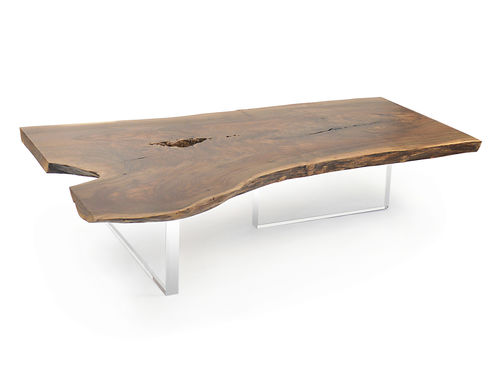 Moderner Couchtisch - LIVE EDGE - Rotsen Furniture - Holz / Acryl / für Hotels