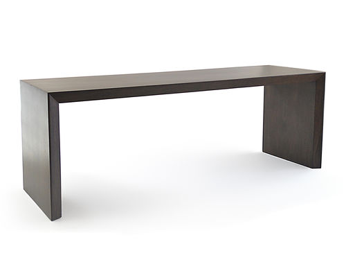 Moderner Arbeitstisch - STAINED TAMBURIL - Rotsen Furniture - Holz / rechteckig / für Hotels