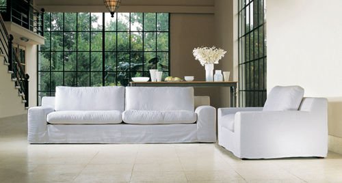 Modernes Sofa - COVENT GARDEN - Machalke - Stoff / weiß / Zweisitzer