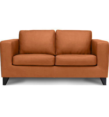Modernes Sofa - MANOLITO - Machalke - Leder / braun / Zweisitzer
