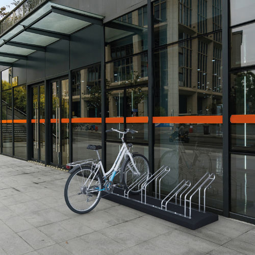 Bodenstehende Fahrradstütze - UP DOWN - BELLITALIA - für öffentliche Bereiche / pulverbeschichteter Stahl / Kunststein