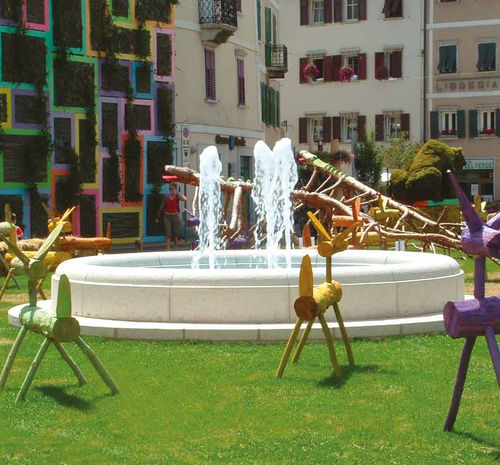 Park-Springbrunnen - GIRASOLE  - BELLITALIA - bodenstehend / Kunststein / modern