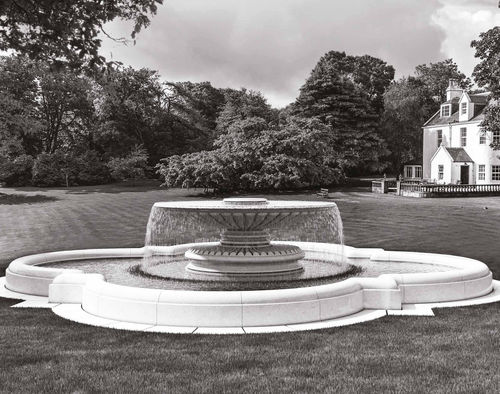Park-Springbrunnen - QUADRIFOGLIO  - BELLITALIA - bodenstehend / Kunststein / modern