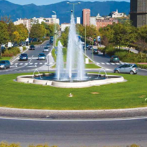 Park-Springbrunnen - ORCHIDEA - BELLITALIA - bodenstehend / Kunststein / modern