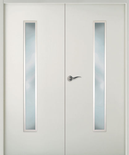 Tür für Innenbereich - MODERNE : BP PLAN LUMIÈRE - JELD-WEN France - Holz / einflügelig / halbverglast