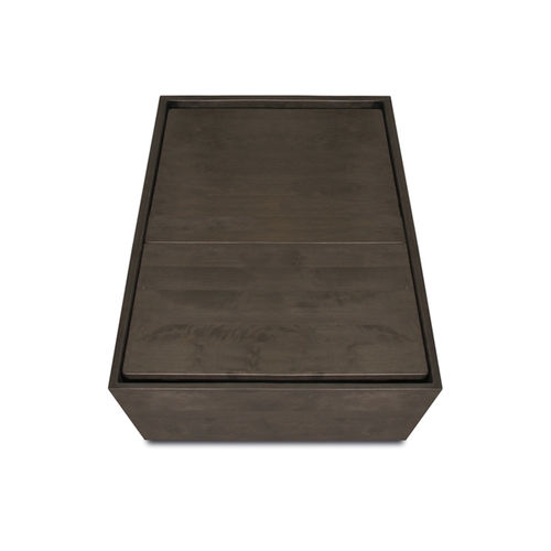 Moderner Nachttisch - ETERNITY - Nonjetable - Birke / gebeiztes Holz / Gestell aus Birke