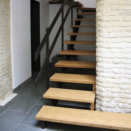 Viertelgewendelte Treppe - BSP 38 Cv - Grupo GUBIA - Holzstufen / Metall / für Privatgebrauch