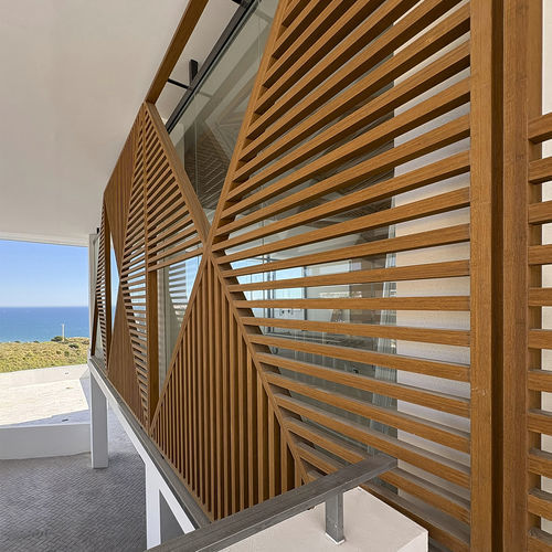 Holzfassade - Grupo GUBIA - wetterbeständig / individuell gestaltbar / beige