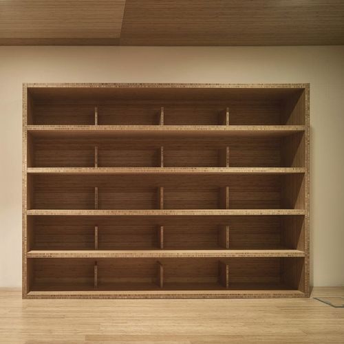 Wandmontiertes Bücherregal - Grupo GUBIA - Decke/Boden / modern / für Gewerbegebrauch