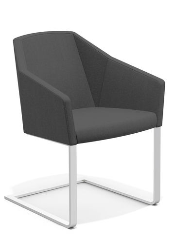 Moderner Besucherstuhl - PARKER IV - Casala - für den Innenraum / Stoff / Gestell aus Stahl