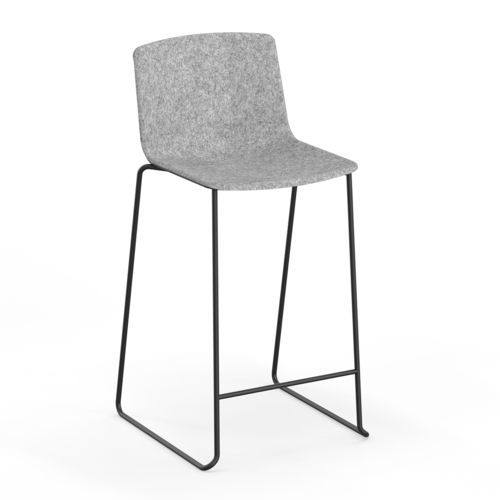 Moderner Barstuhl - OMEGA I - Casala - für den Innenraum / PET / Gestell aus Stahl