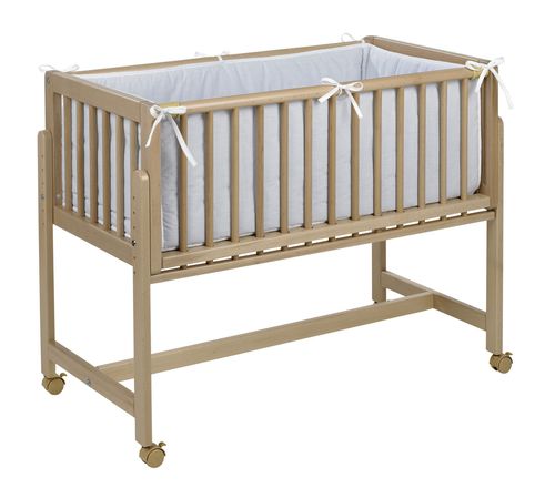 Einpersonen-Babybett - BETTY 2-IN-2 - Geuther - modern / mit Rollen / Buche