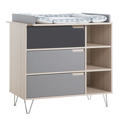 Wickeltisch / lackiertes MDF - MARIT - Geuther - Spanplatte / bodenstehend / für Gewerbegebrauch