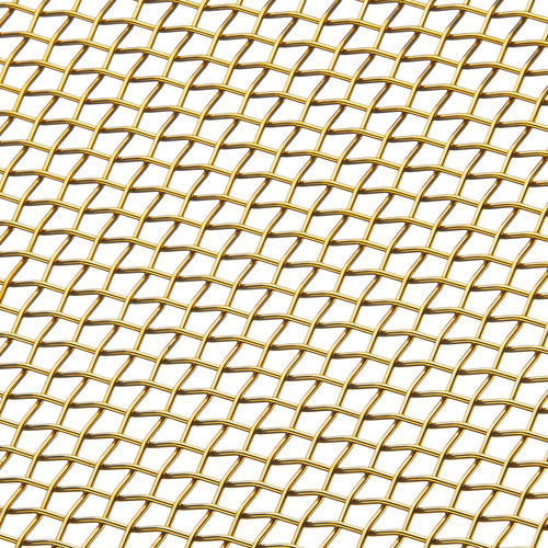 Metall-Geflecht / Dekor - P-258 - BANKER WIRE - Messing / Stahl / Bronze
