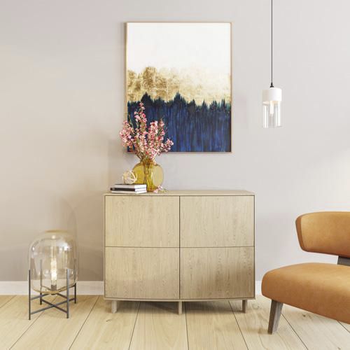 Modernes Sideboard - #412 - Skovby - Eiche / Nussbaum / Massivholz