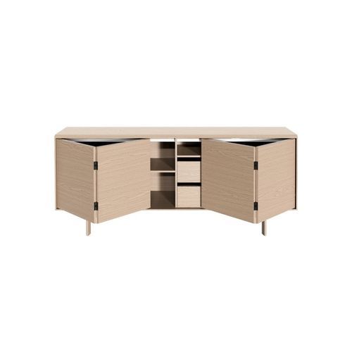 Modernes Sideboard - #544 - Skovby - Eiche / Nussbaum / mit Schwingtür