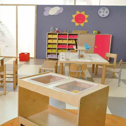 Wagen für Sportausstattung - MI 423  - CAMILLO SIRIANNI SAS - für Kindergarten / Birke / Sperrholz