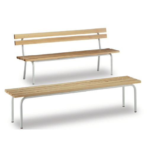 Moderne Bank - 346 - CAMILLO SIRIANNI SAS - Holz / mit Rückenlehne / für Kinder