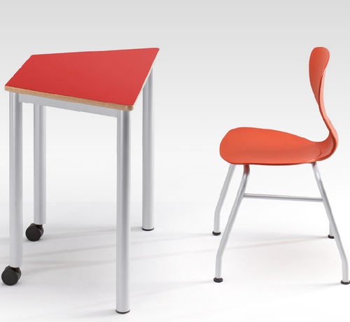 Moderner Unterrichtstisch - ELEMENTS - CAMILLO SIRIANNI SAS - Holz / Polypropylen / aus recyceltem Material