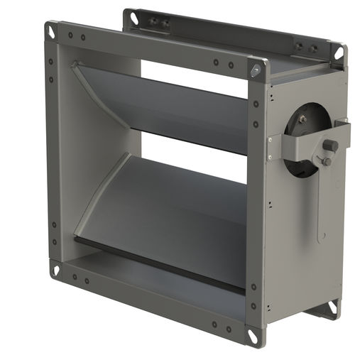 Aluminium-Lüftungsklappe - JK - SCHAKO KG - galvanisiertem Stahl / für Gebäude