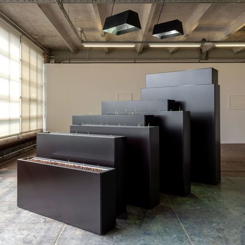 Pflanzkübel / galvanisiertem Stahl - STEELAB SBA - ATELIER SO GREEN - Cortenstahl / thermolackiertes Aluminium / rechteckig