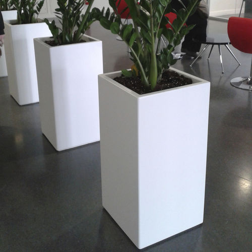 Faserzement-Pflanzkübel - ICH40H80 - IMAGE'IN - ATELIER SO GREEN - rechteckig / maßgefertigt / hoch