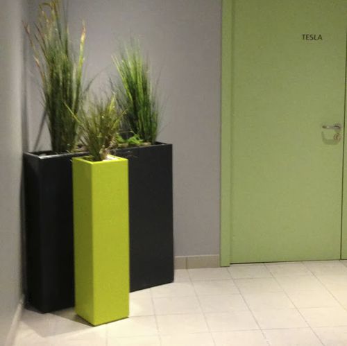 Faserzement-Pflanzkübel - IRF60H100 - ATELIER SO GREEN - rechteckig / quadratisch / hoch