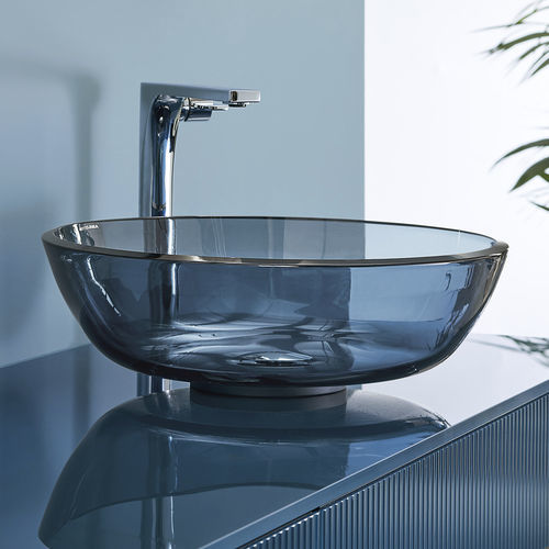 Aufsatzwaschbecken - ROMA - ARTELINEA - Glas / rund / ohne Öffnung