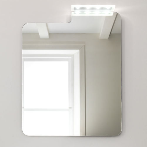 Wandmontierter Spiegel für Badezimmer - ATOLLO - ARTELINEA - modern / quadratisch / elliptisch