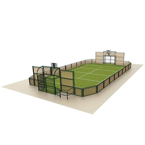 Multisportplatz für Spielplätze - CITY STADE® MÉTAL COMPOSITE VERTICAL - GROUPE SAE - TENNIS D'AQUITAINE - für öffentliche Anlagen
