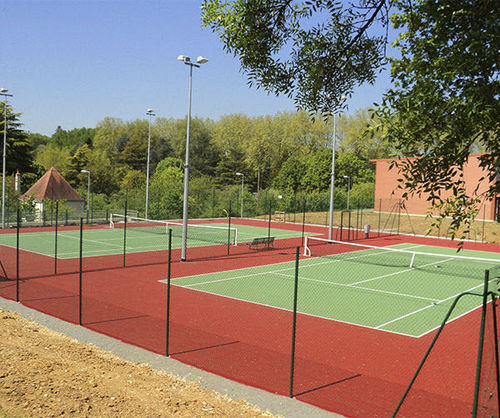 Zaun / einfach geflochtener Maschendraht - CL&Ocirc;TURES DE TENNIS - GROUPE SAE - TENNIS D'AQUITAINE - Sport / für Sportplätze / Metall