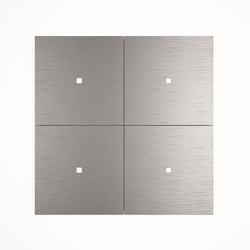Druckschalter - DT0S-4AG - Duotecno - Einbau / 4-fach / Aluminium