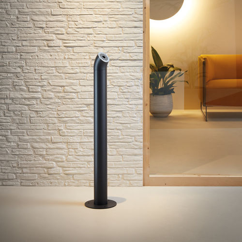 Sockel-Aschenbecher - LAAX - Made Design Barcelona - Eisen / für Außenbereich / für Gewerbegebrauch