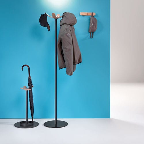 Bodenstehender Garderobenständer - SIENA - Made Design Barcelona - modern / Metall / Buche