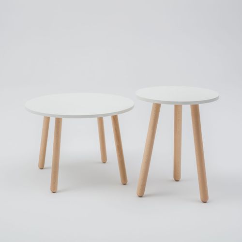 Moderner Couchtisch - MDD - Holz / rund / für Privatgebrauch