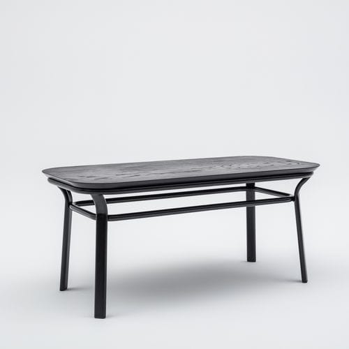 Moderner Couchtisch - GRACE - MDD - Esche / lackiertes MDF / Holzfurnier