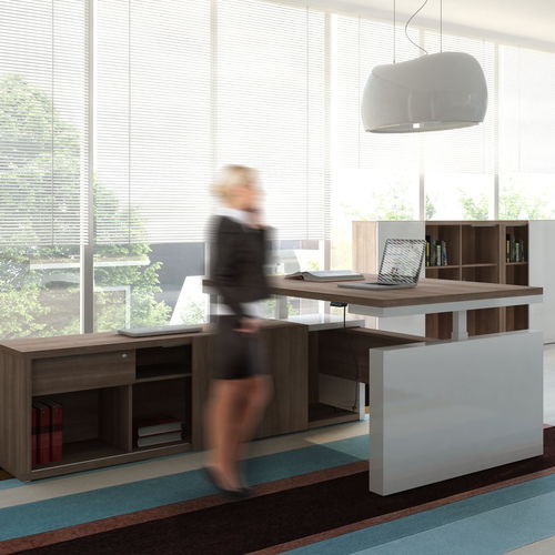 Chefschreibtisch - MITO - MDD - modern / Laminat / melaminbeschichtet