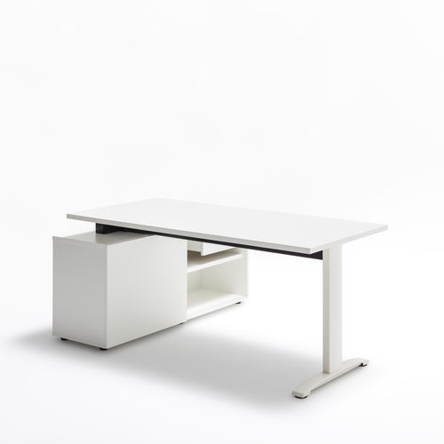 Schreibtisch für Open Space - ERGONOMIC MASTER - MDD - modern / Eiche / Nussbaum