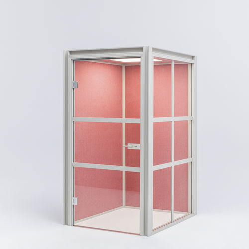 POD-Büro / Akustik - HAKO - MDD - ergonomisch / mit integrierter LED-Beleuchtung / Glas