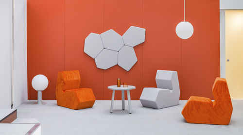 Sitzkissen / originelles Design - SHAPE - MDD - Samt / modular / für öffentliche Einrichtungen