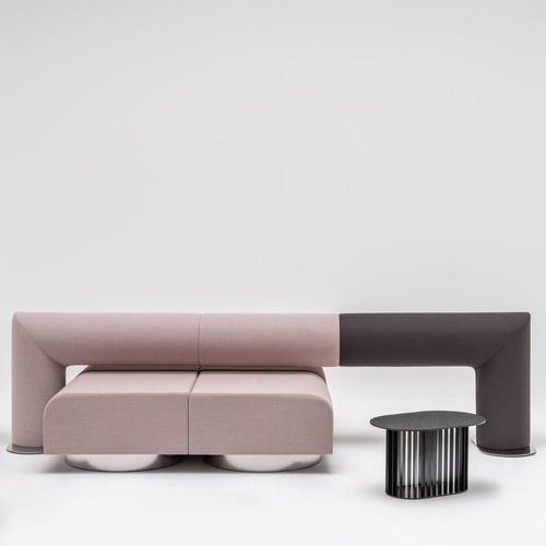 Moderne Bank - ROLL  - MDD - Stoff / modular / gepolstert