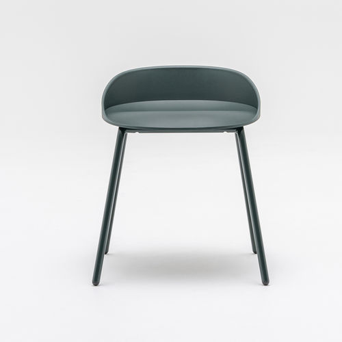 Moderner Hocker - Team - MDD - Polypropylen / Gestell aus Metall / wasserdicht
