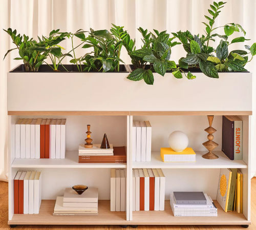 Ablagemöbel mit integrierten Pflanzkübeln - LOCKER PLUS  - MDD - Boden / modern / für Büro