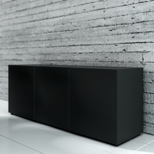 Niedriger Aktenschrank - CRYSTAL - MDD - hoch / Laminat / mit Flügeltür