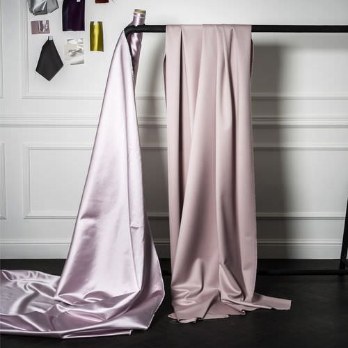 Möbelstoff - APLOMB - DEDAR MILANO - für Vorhänge / einfarbig / Satin