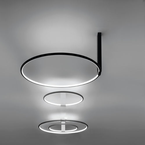 Moderne Deckenleuchte - LANCIA TONDA 5602 5603 5604 - Egoluce - rund / Aluminium / Polycarbonat