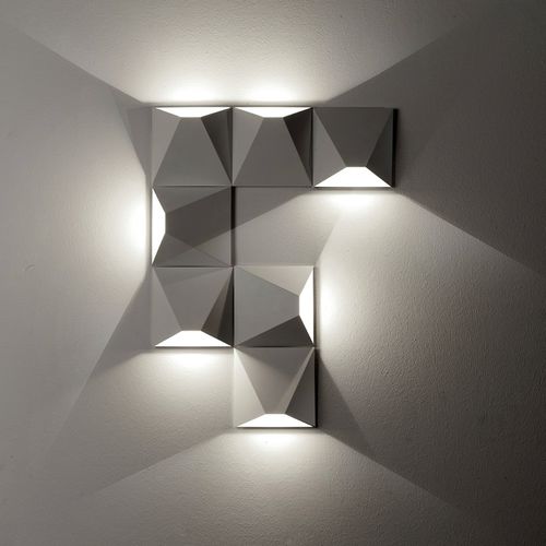 Moderne Wandleuchte - MATS 4564 4565 - Egoluce - für den Innenraum / Metall / quadratisch