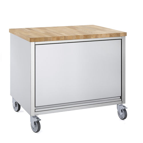 Zubereitungstisch für Sandwich - BREAD-MAKING UNITS - Tournus - Buche / Edelstahl / mit Stauraum