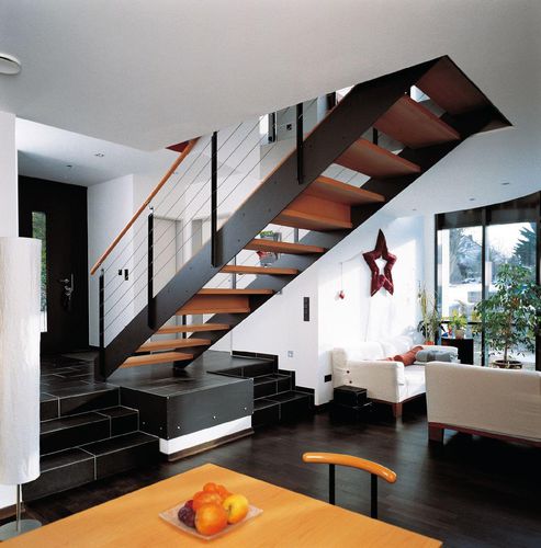 Gerade Treppe - LOFT : 5233 - Créateur d'escaliers Treppenmeister - Holzstufen / mit Holzstruktur / für Privatgebrauch